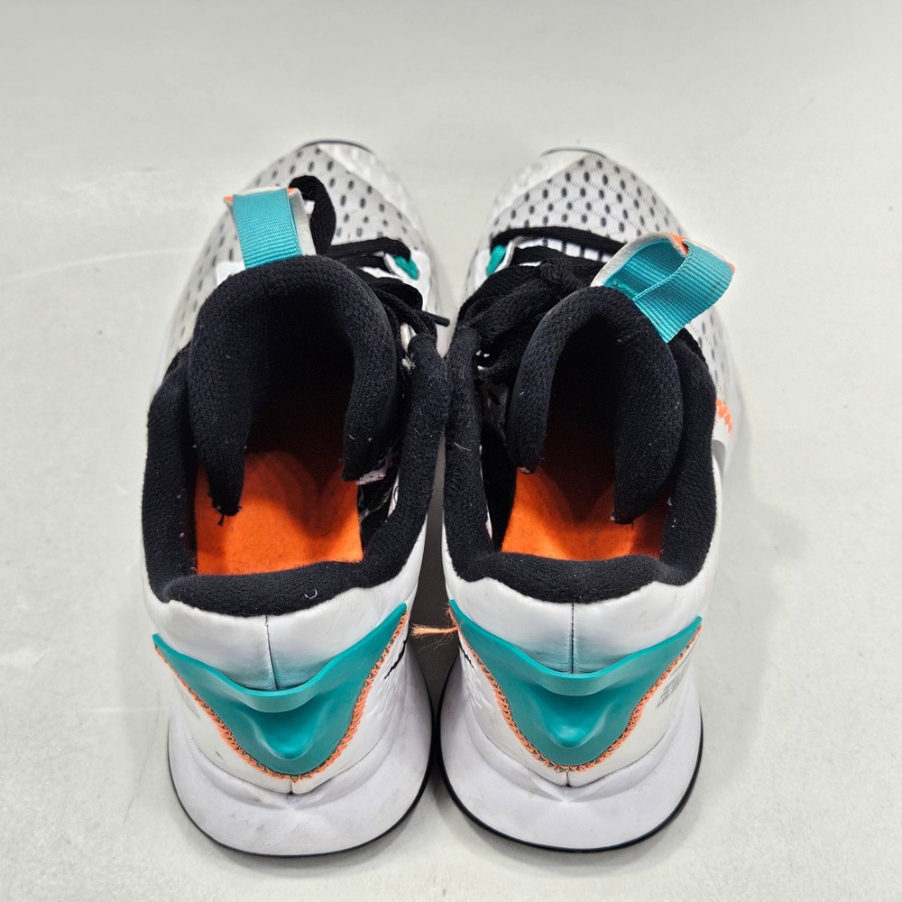 Nike LeBron Witness 5 Mens 7 White Black Orange Teal CQ9380-100 Basketball Shoes - Picture 12 of 15